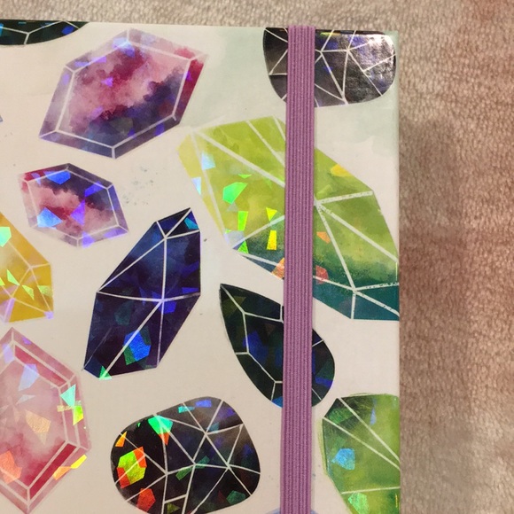 Colorful Holographic Gemstones Writers Journal NWT 175 lined pages - Picture 10 of 11
